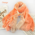 Doppelte Farbverlauf Silk Schal Pashmina Schals, Schals Ponchos Wraps Seide Schal 180 * 68cm